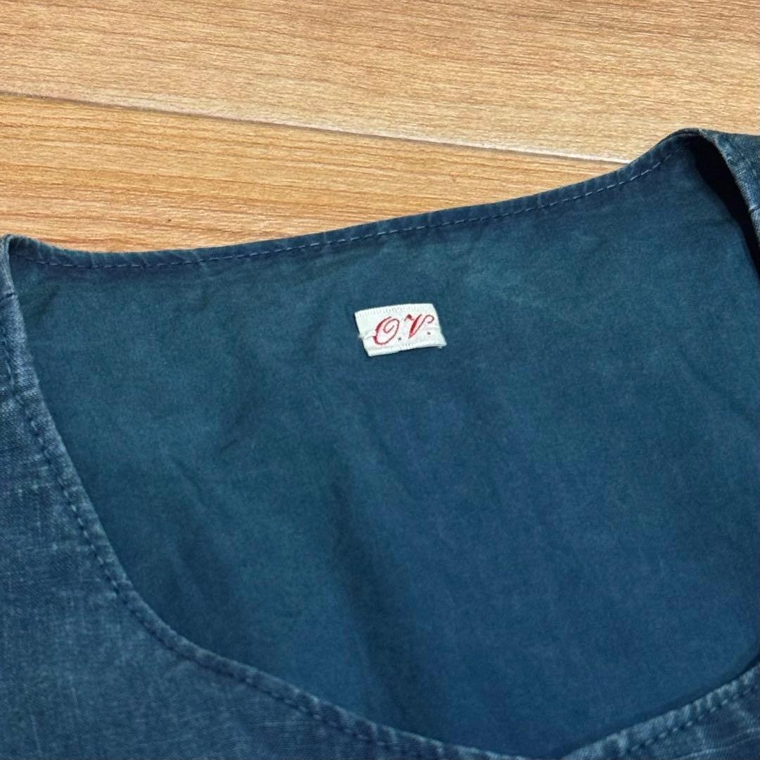 OUTIL ウティVESTE ARDON ブラックインディゴリネン