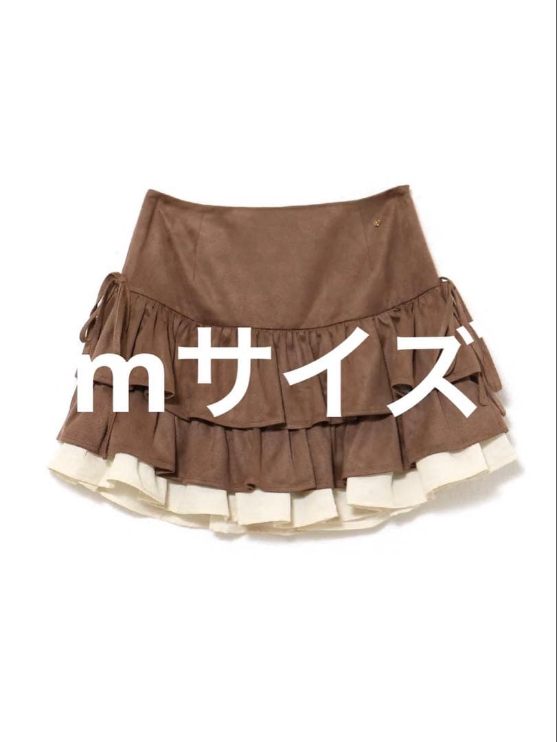 Mel gather skirt brown mサイズ