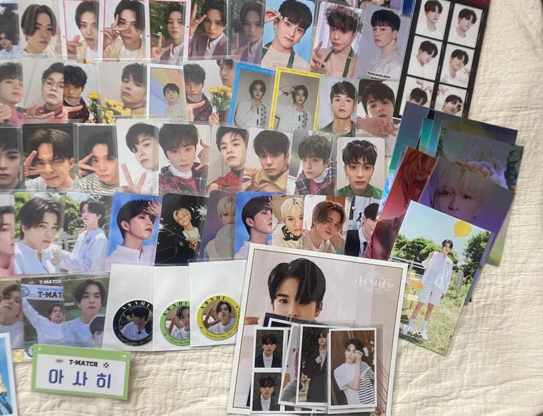 TREASURE アサヒセット まとめ売り トレカ ポスカ チェキ シーグリ