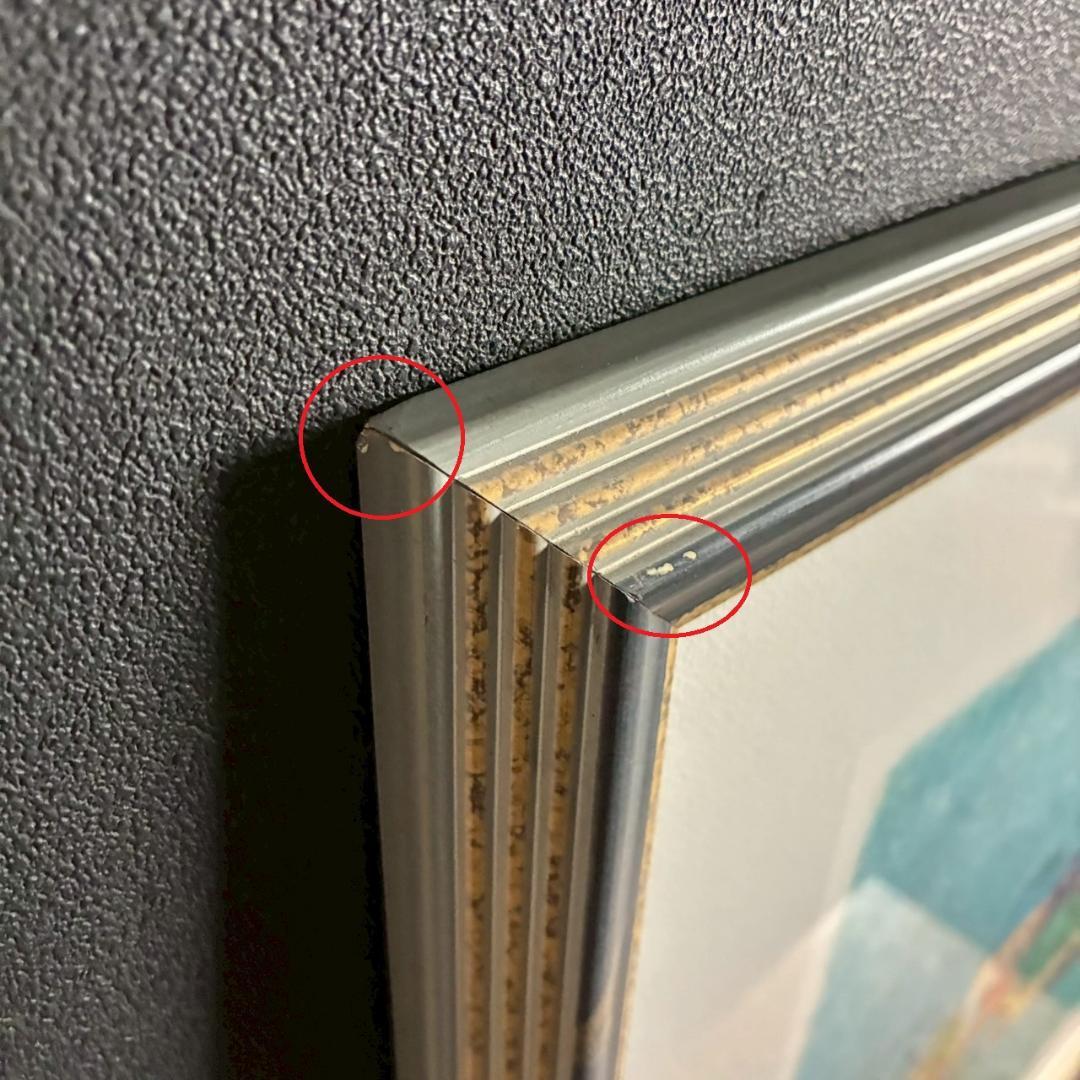 美品 ポール・アイズピリ「ポンヌフ」リトグラフ 直筆サイン入 額縁入 フランス