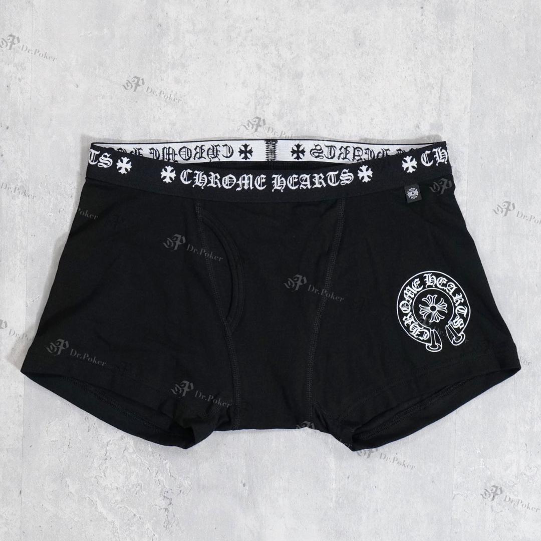 【新品】 Chrome Hearts ショート ボクサー ブリーフ 黒×白 S