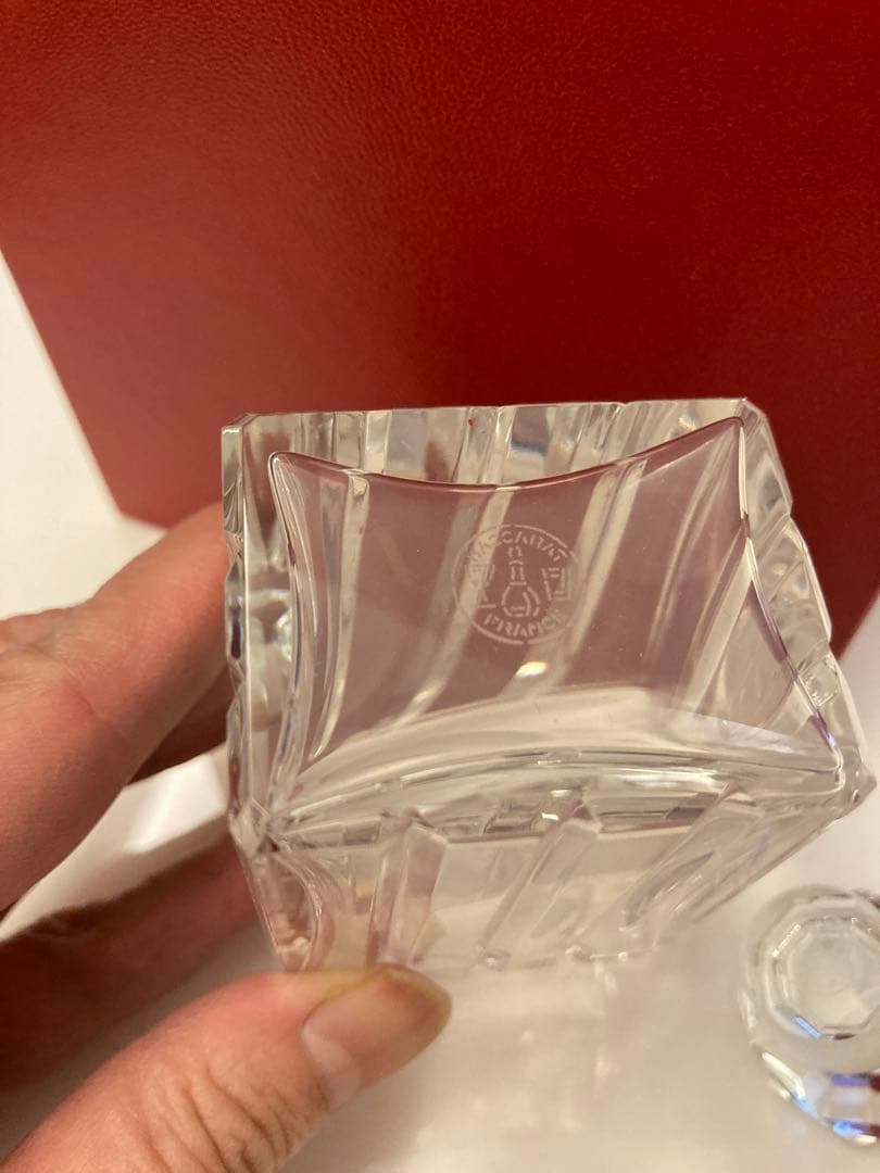 バカラ　香水瓶　ローズ