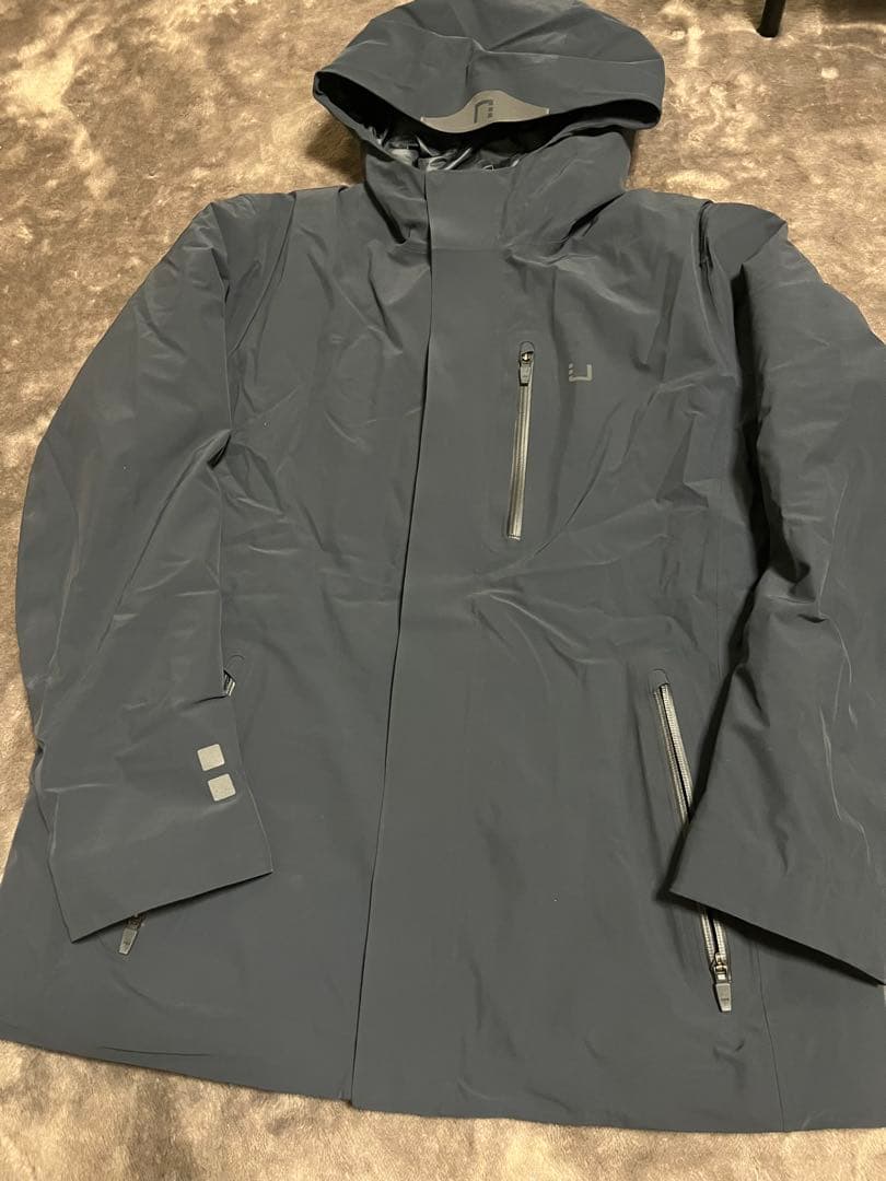 美品 UBR UBER パーカー Lサイズ ネイビー