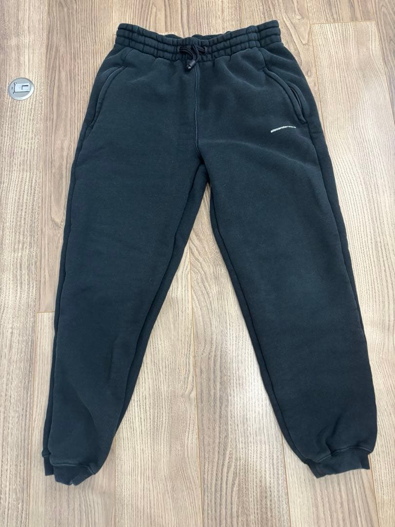 アレキサンダーワン セットアップ ロゴ スウェット ブラック XS