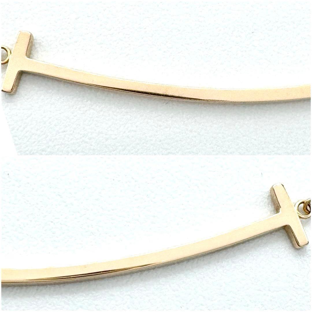 【美品】ティファニー Tスマイル ネックレス ラージ 18金 ローズゴールド