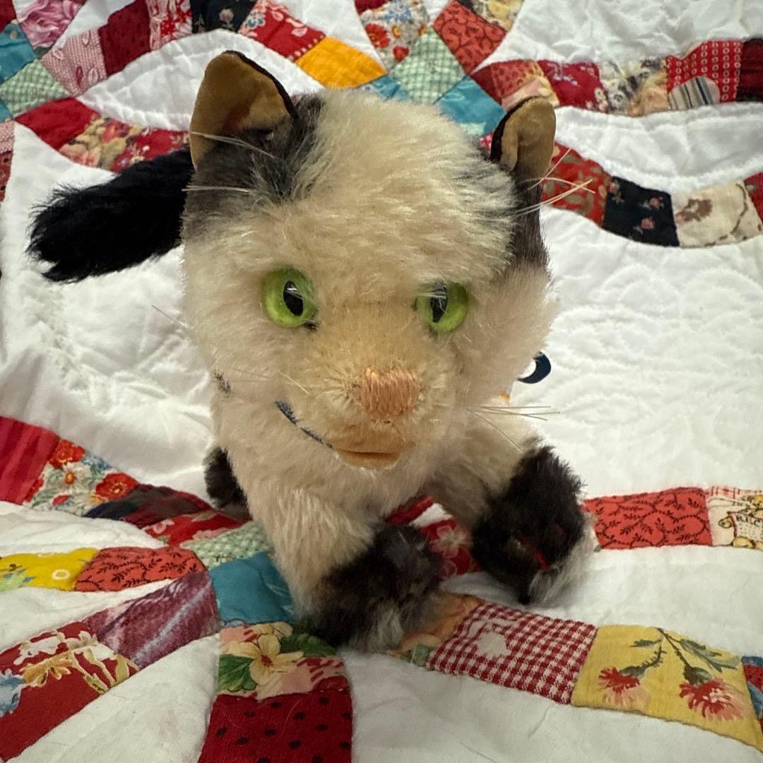 シュタイフsteiffビンテージ猫ちゃんグッシー