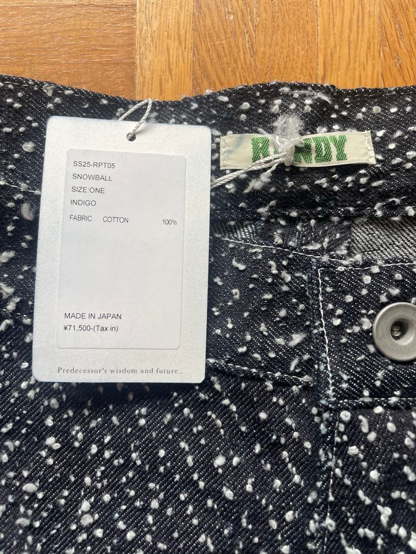 rundy デニム 25SS 50inch ニードルパンチ 吾亦紅