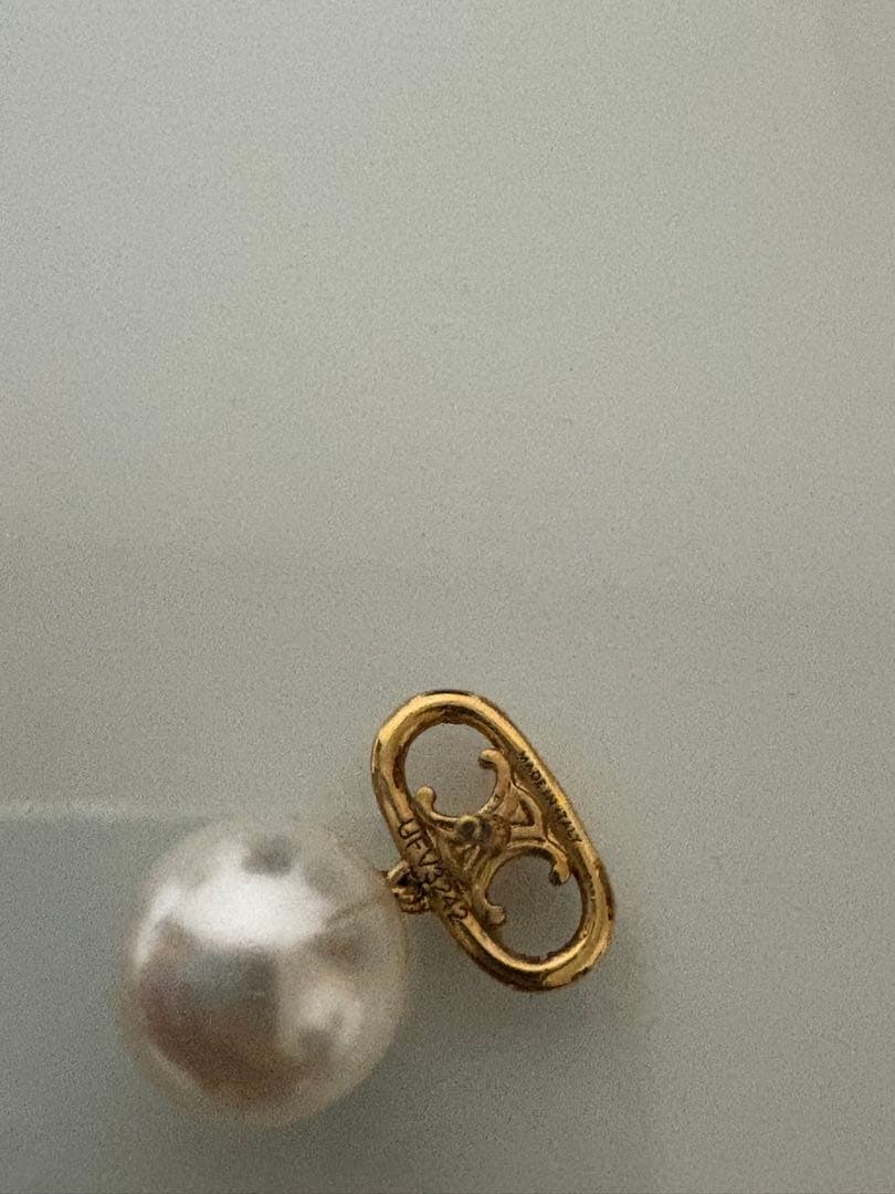 CELINE 片耳用ピアス パール