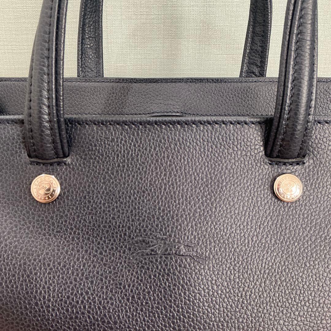 新品同様/ロンシャン/ネイビー/ハンドバッグ