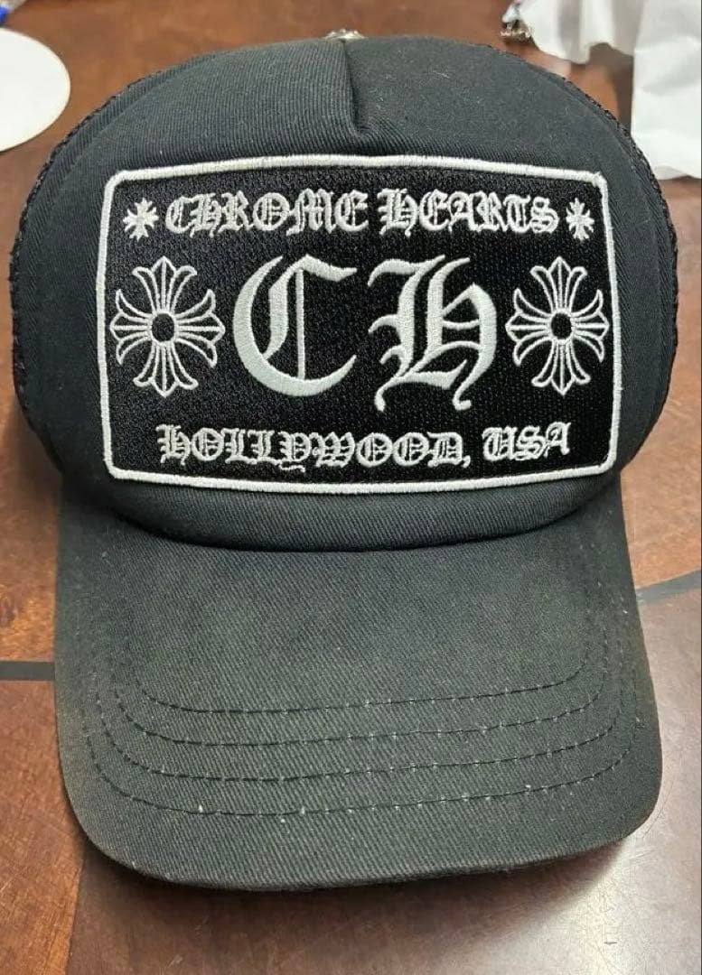 CHROME HEARTS クロムハーツ ブラック キャップ 帽子 正規品
