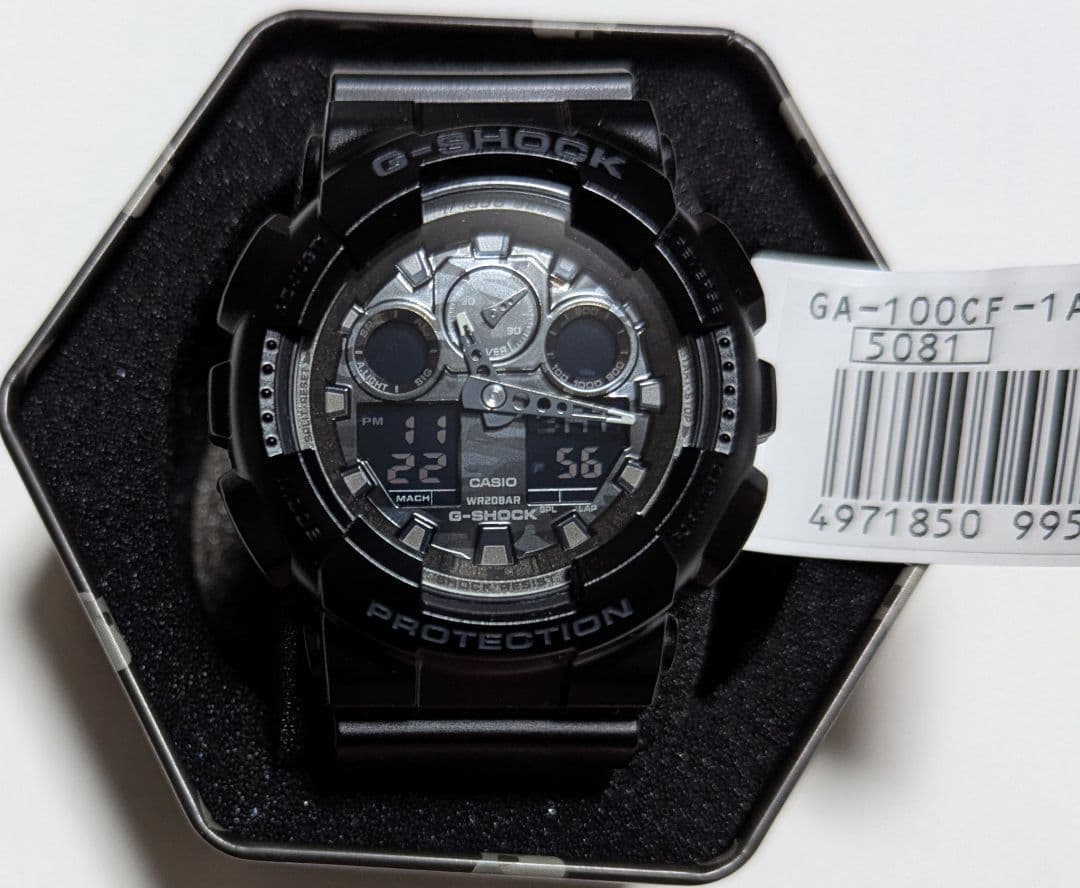 時計 CASIO G-SHOCK GA-100CF-1ADR