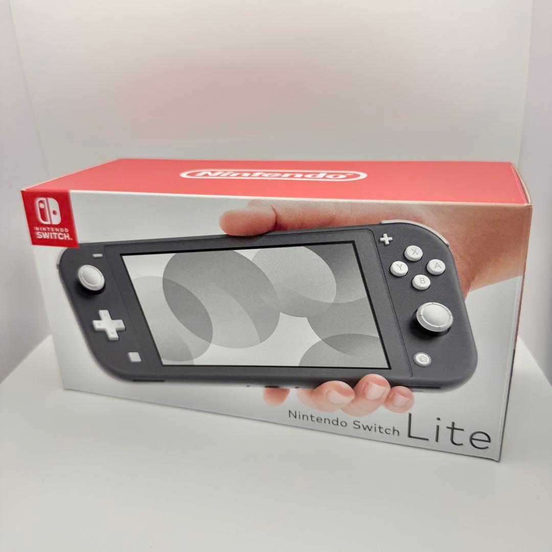 【概ね美品】NintendoSwitch Lite グレー 箱付き　29-3