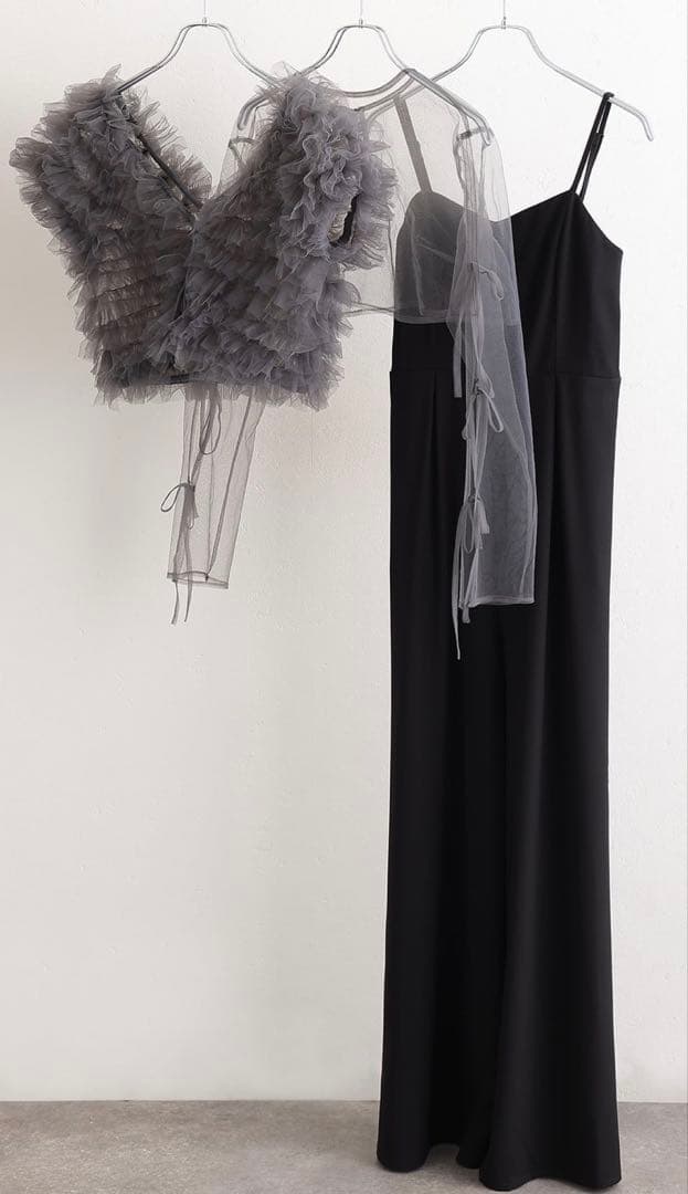 【タグ付き未使用】オケージョン　3点セットフリルボレロパンツドレス