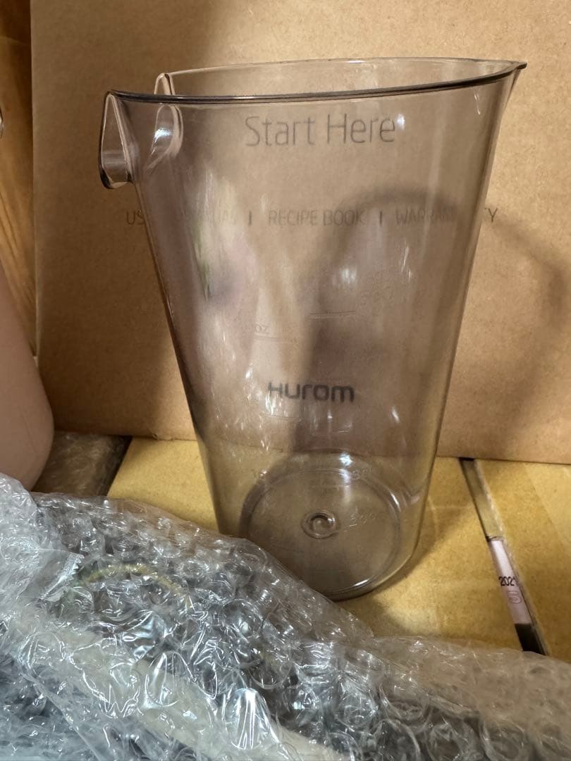 HUROM ヒューロム ミキサー スロージューサ H310A ピンク新品同様