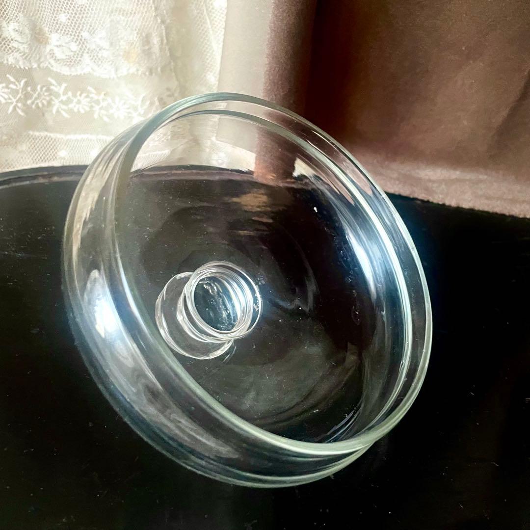 蓋付きファーマシーポット 吹きガラスの標本瓶薬瓶　19世紀 フランスアンティーク