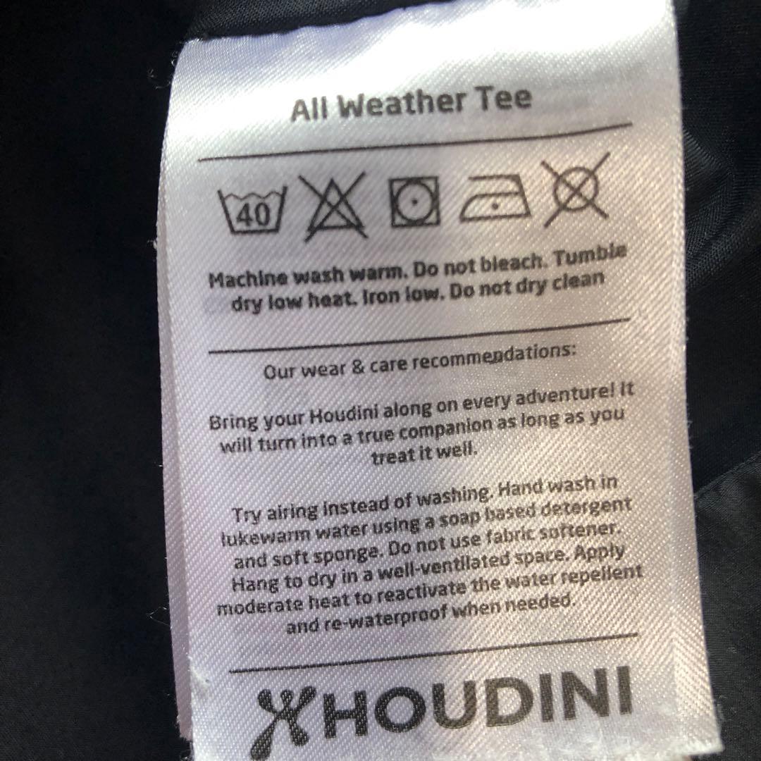 フーディニhoudini All Weather Tee sサイズ