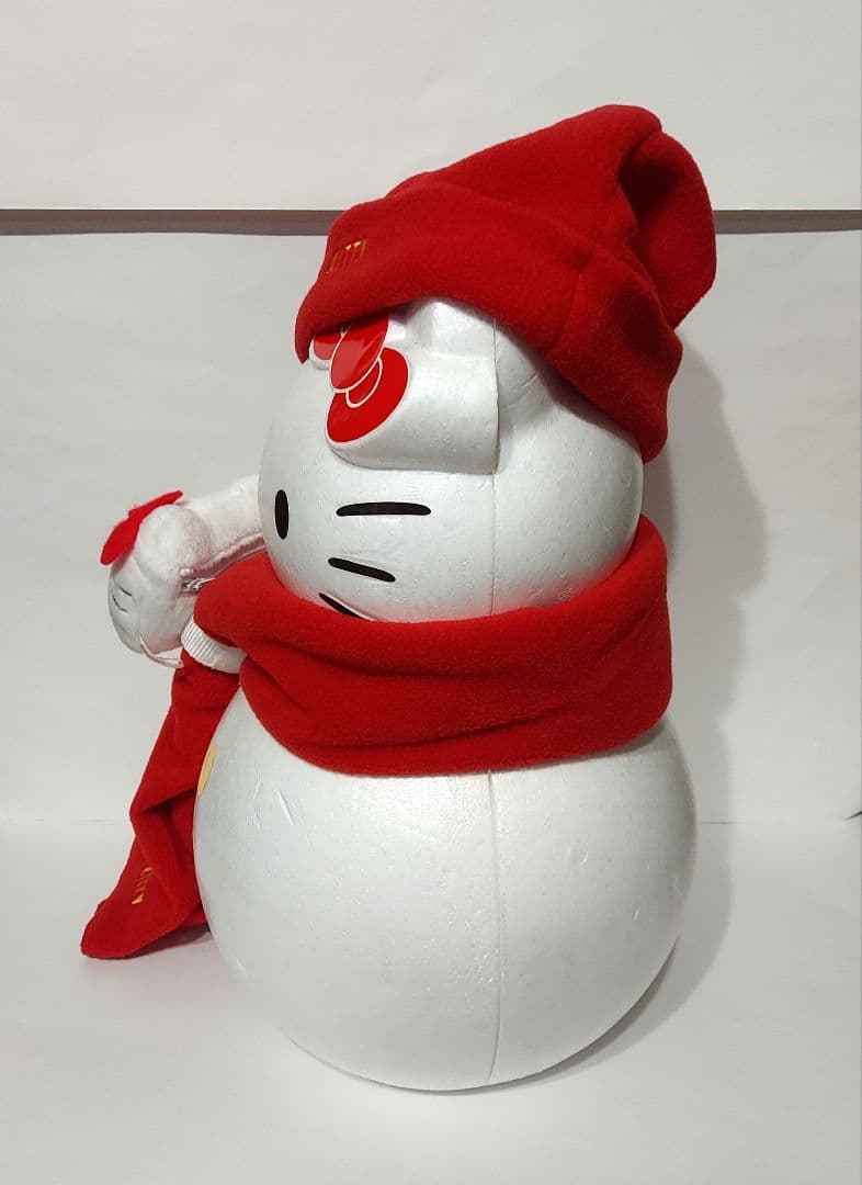 ハローキティ 雪だるま マスコット ぬいぐるみ ハローキティ 帽子 マフラー