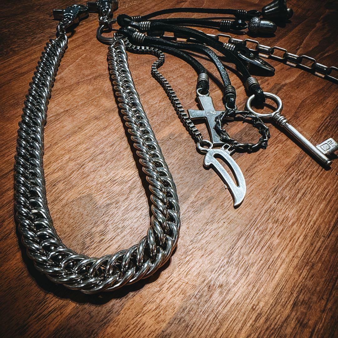 超希少　DSQUARED2 ディースクエアード ウォレットチェーン シルバー