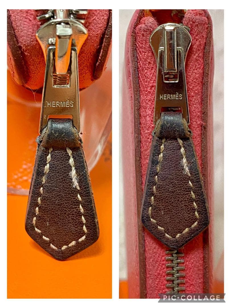 エルメス　アザップロング　シルクイン　ラウンドファスナー