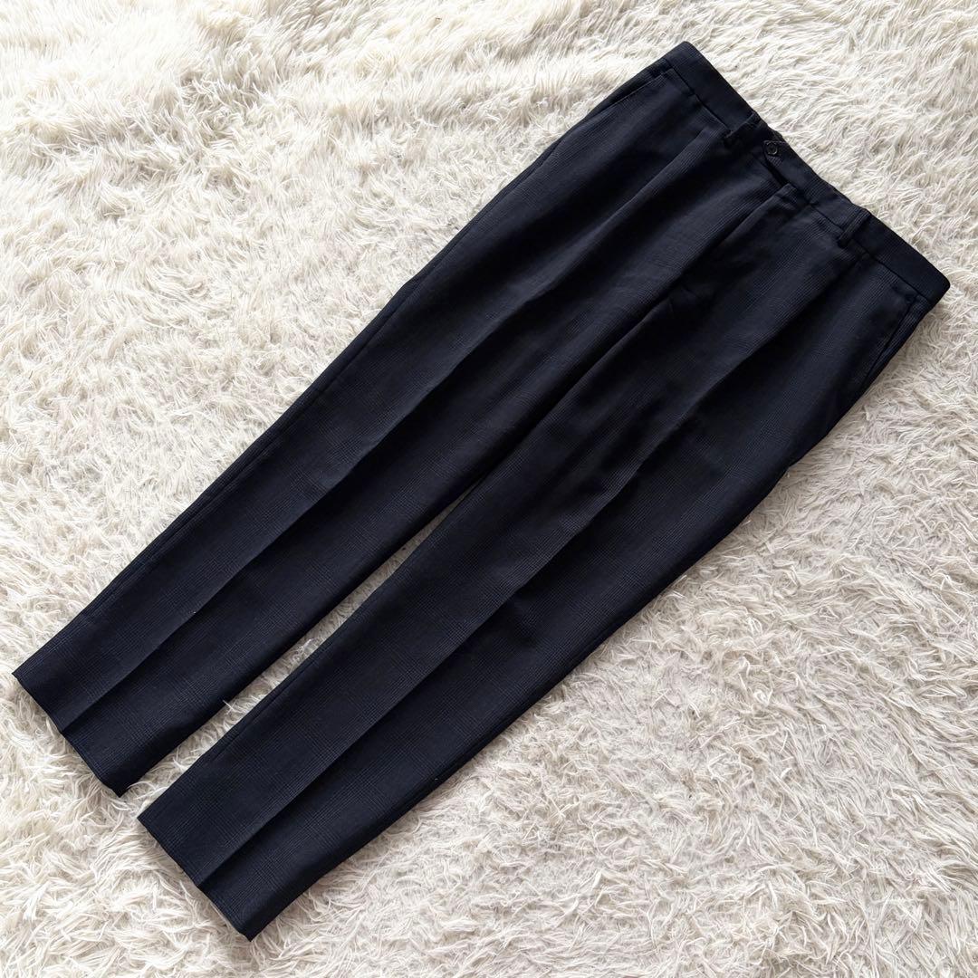 <23年モデル>LARDINI easy 新ロゴ ネイビー ウールスーツ 50