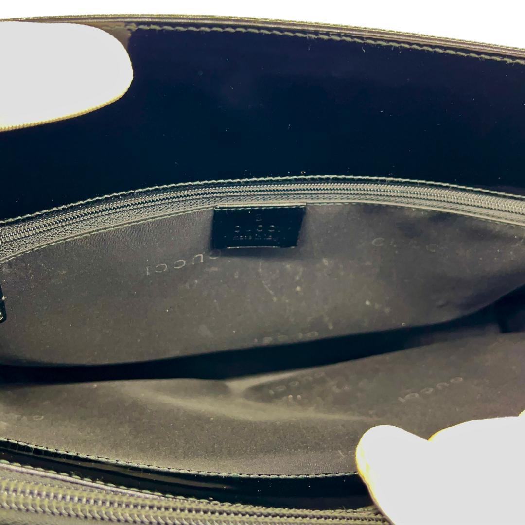 GUCCI グッチ パテントレザー トートバッグ エナメル