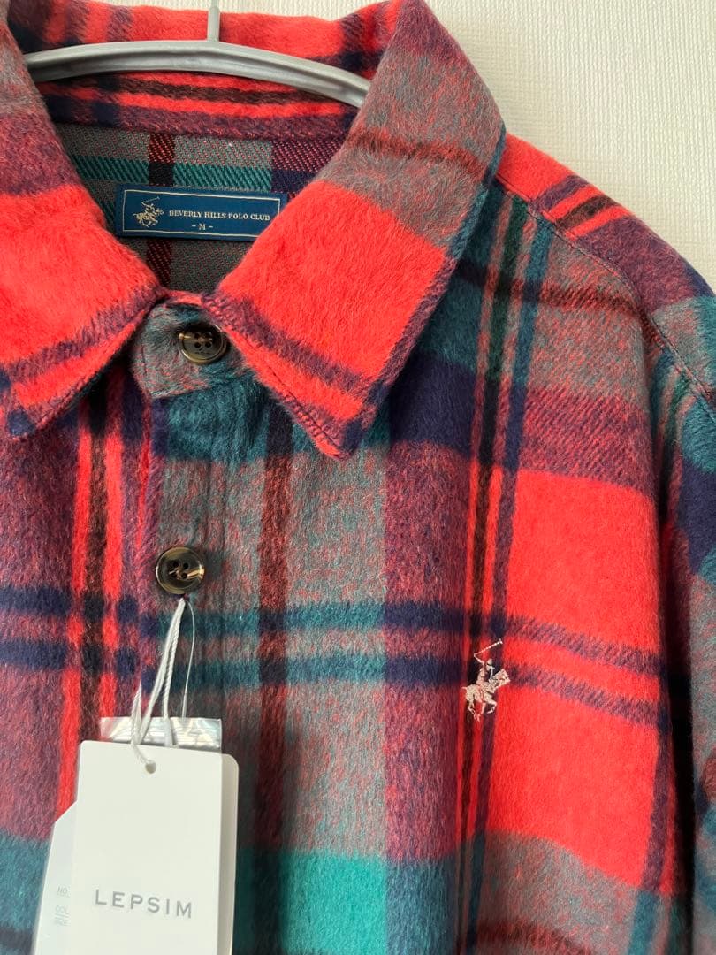 BEVERLY HILLS POLO CLUBシャギーチェックシャツ
