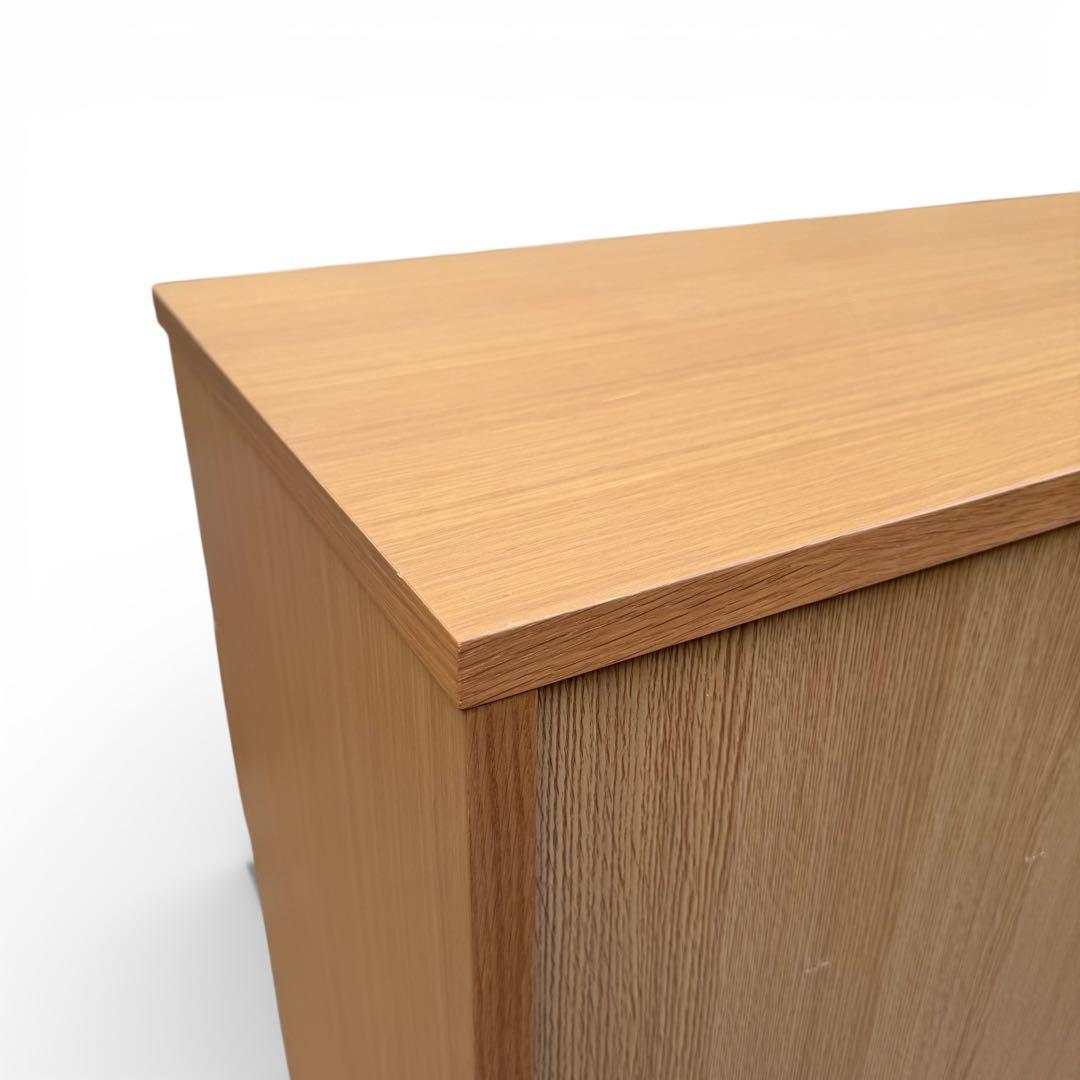 【美品】無印良品　オーク材　6段 チェスト 廃盤 脚付　北欧　幅80cm