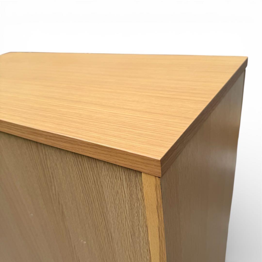 【美品】無印良品　オーク材　6段 チェスト 廃盤 脚付　北欧　幅80cm