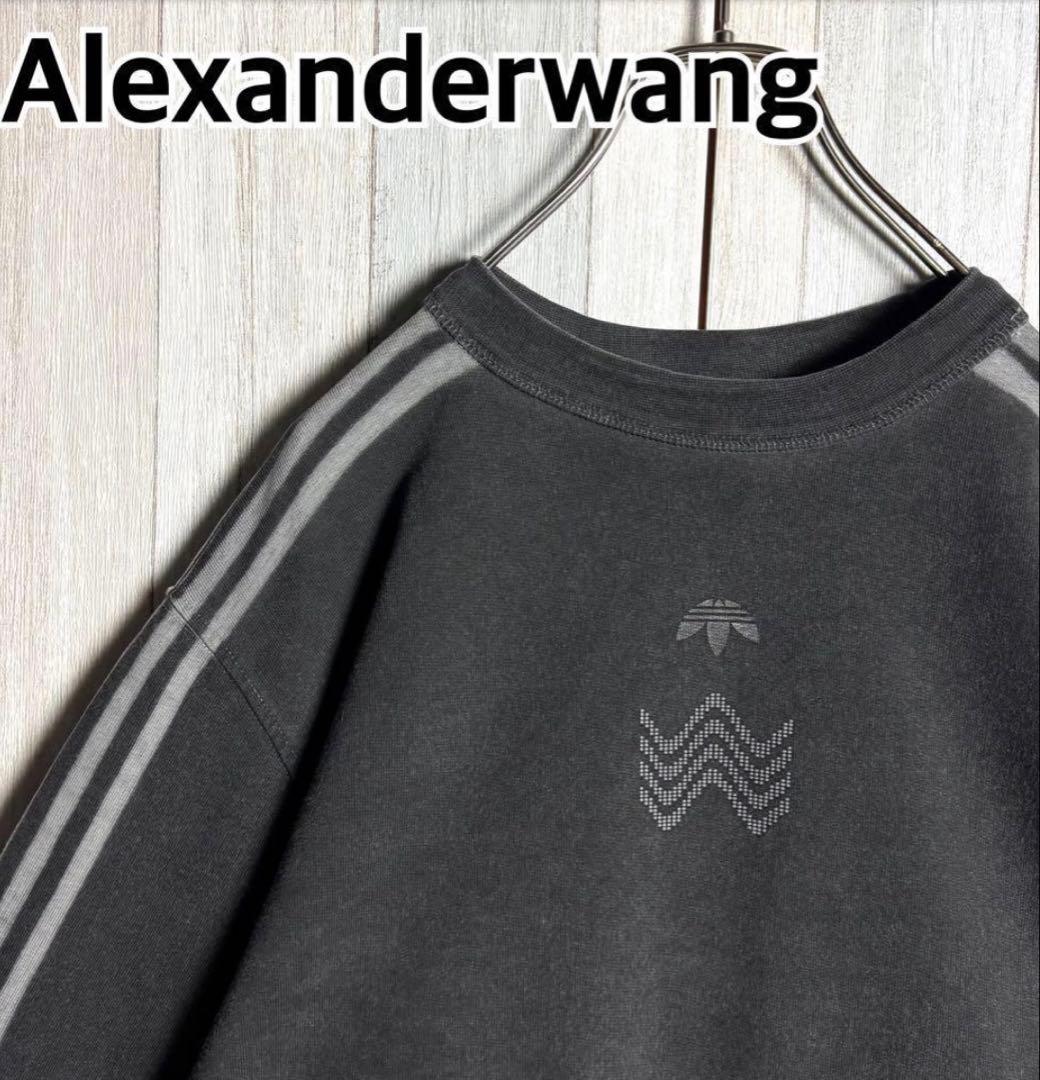 アレキサンダーワン×アディダス 両面ロゴ スウェット　トレンド短丈
