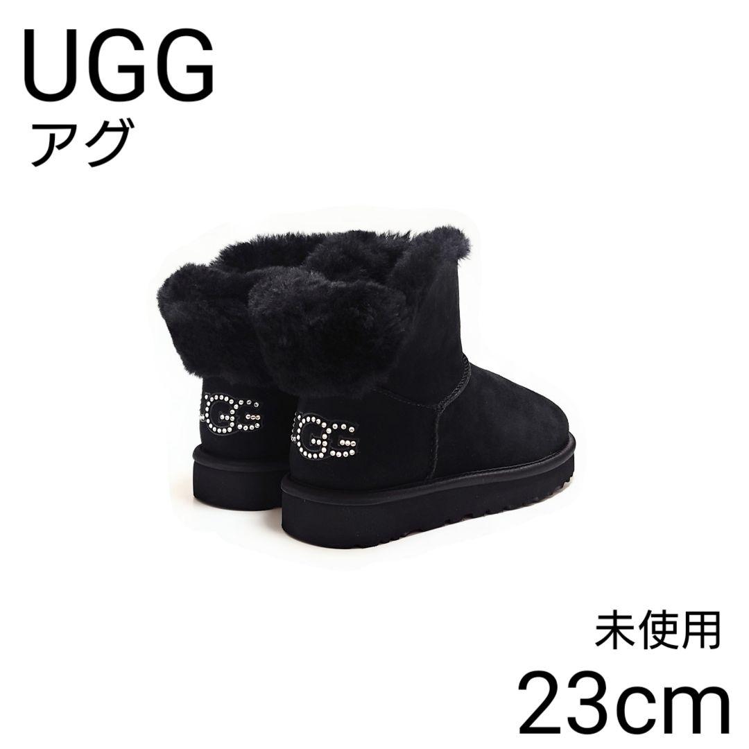 未使用 アグ クラシック ブリング ミニ グリッター ムートンブーツ EMU