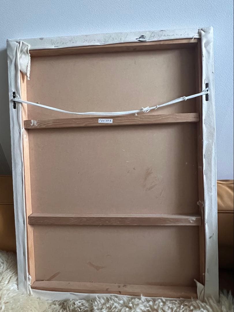 cassina購入アート山野辺英明　抽象画　キャンバス80×60 カッシーナ