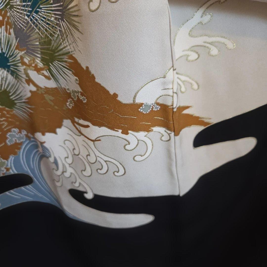 メル96656　No29　正絹　男の子お祝い着物　長襦袢付き　産着　七五三