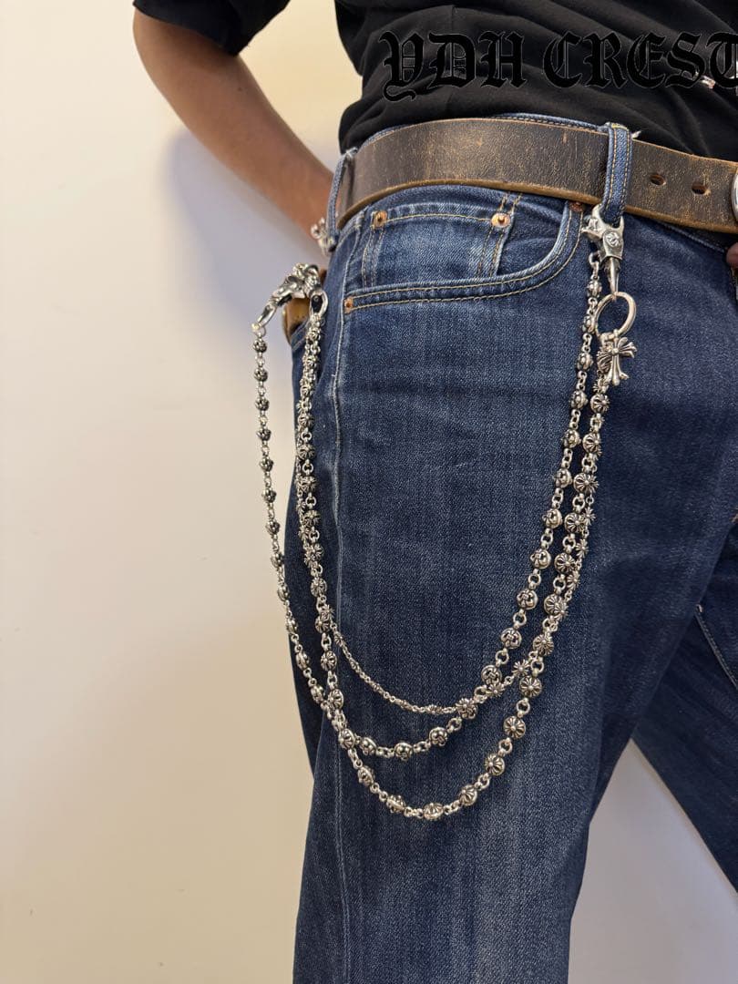 ★WWWCHAN　ウォレットチェーン　ダブルクロス＆ウォレットチェーン　刻印有り