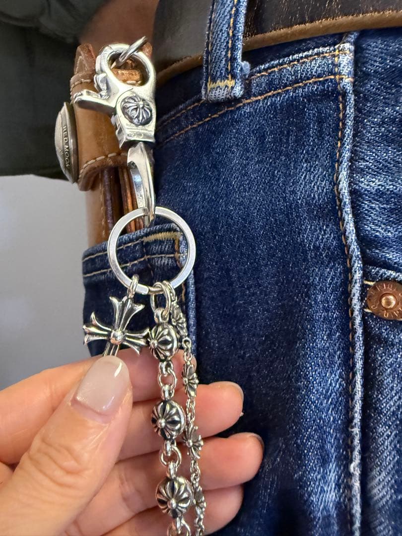 ★WWWCHAN　ウォレットチェーン　ダブルクロス＆ウォレットチェーン　刻印有り