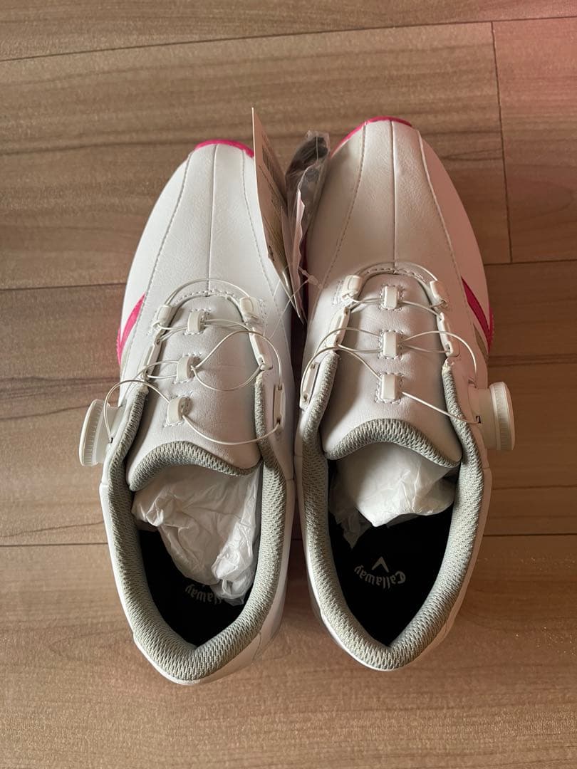 【今だけ価格】Callaway ゴルフバッグ ネイビー ピンク＆ゴルフシューズ