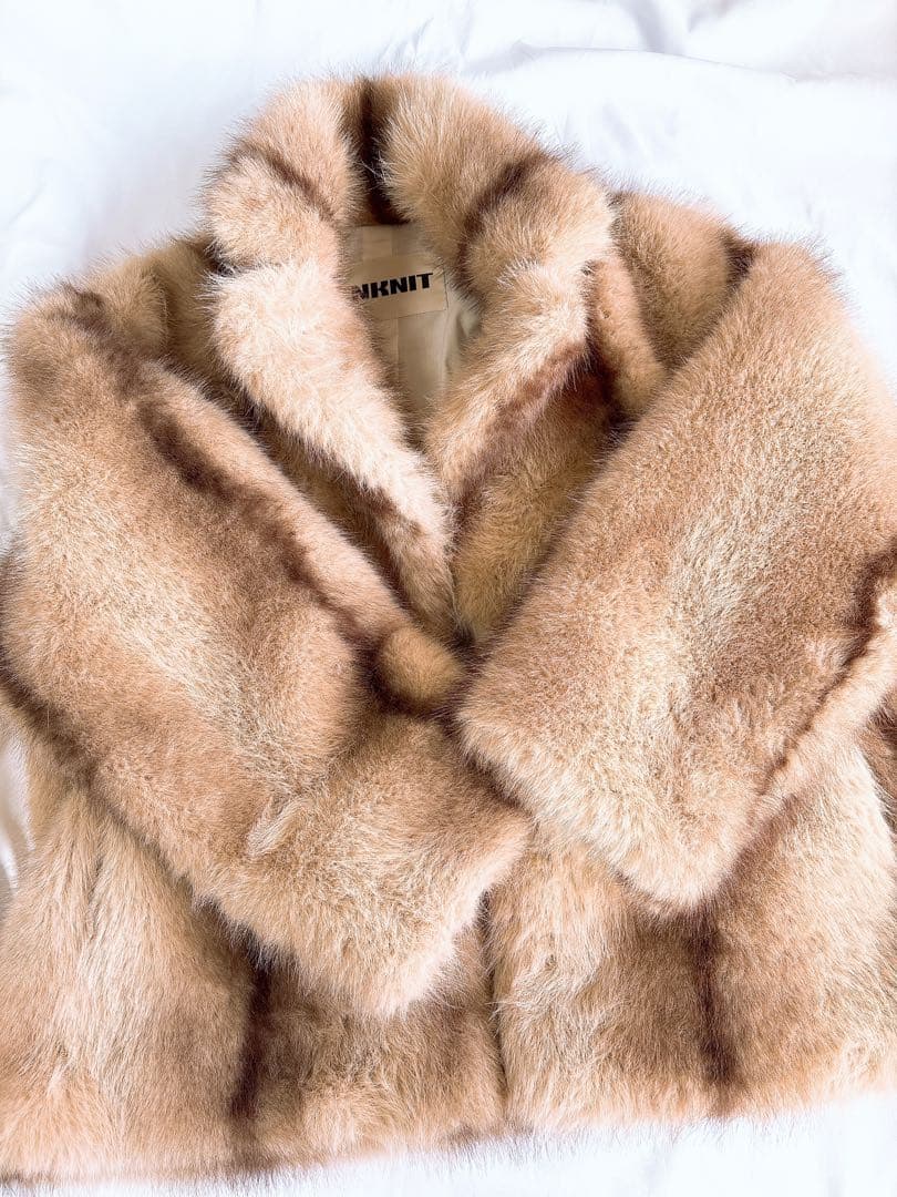 NKNITファー ビッグジャケット