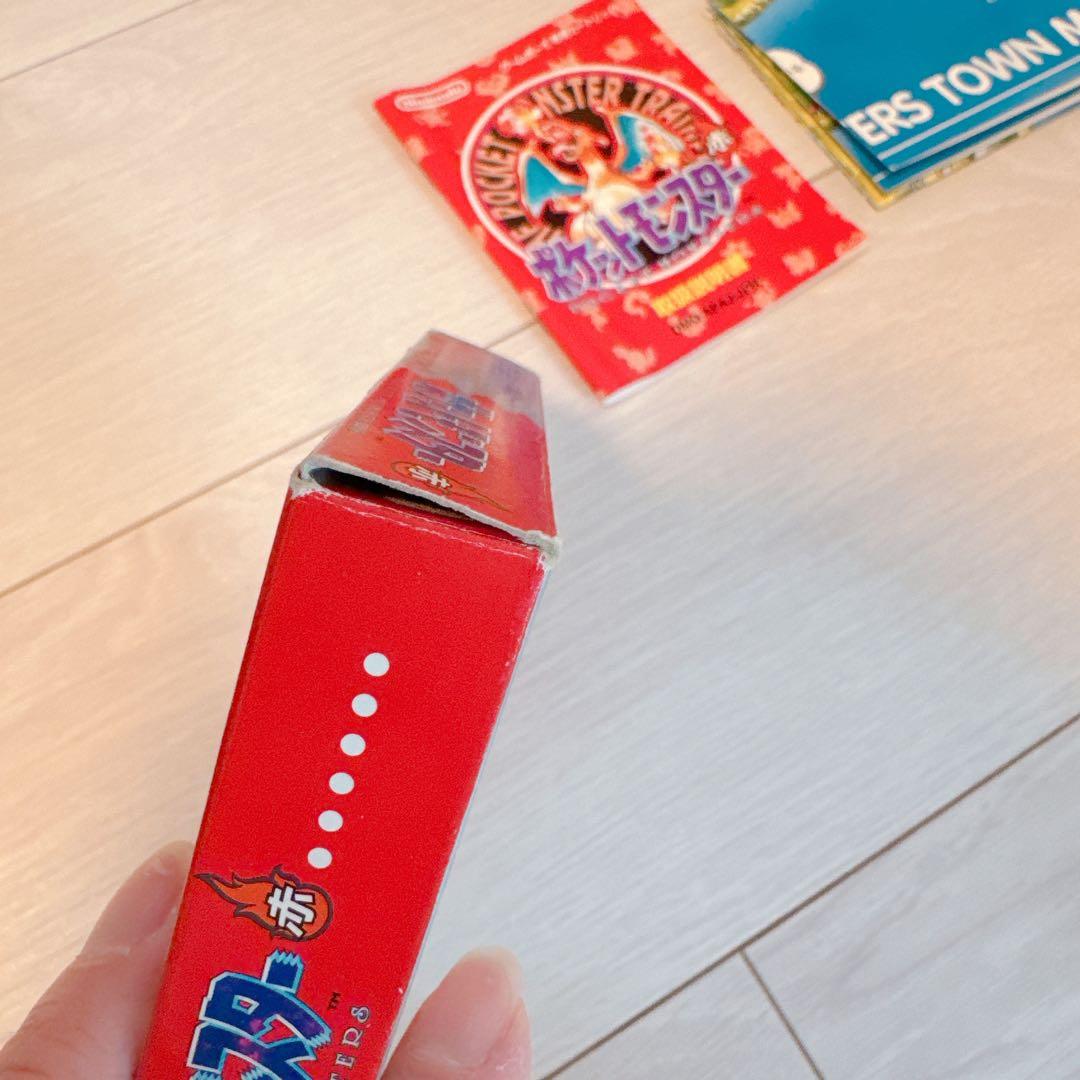 ゲームボーイソフト　ポケットモンスター赤　取説、マップ付き