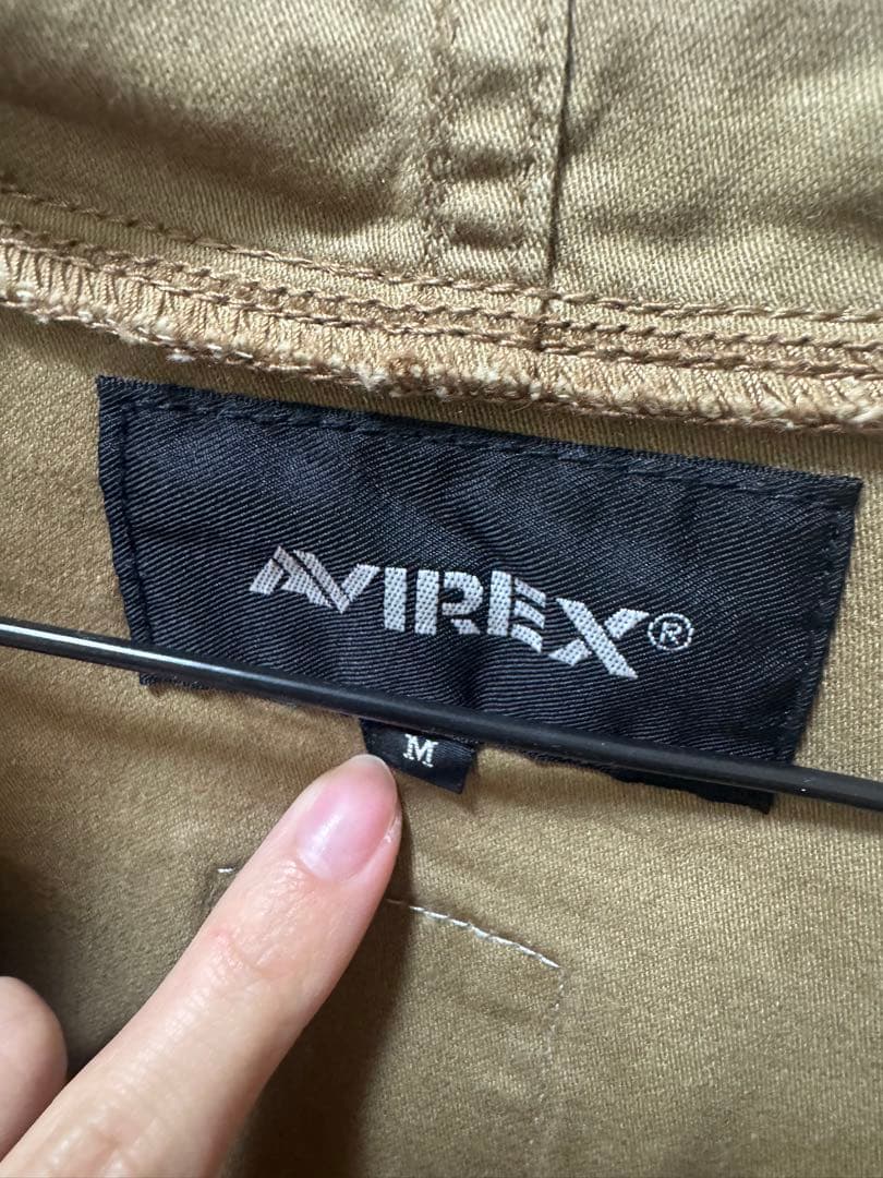 AVIREX ミリタリージャケット M US NAVY ワッペン 背面ロゴ 希少