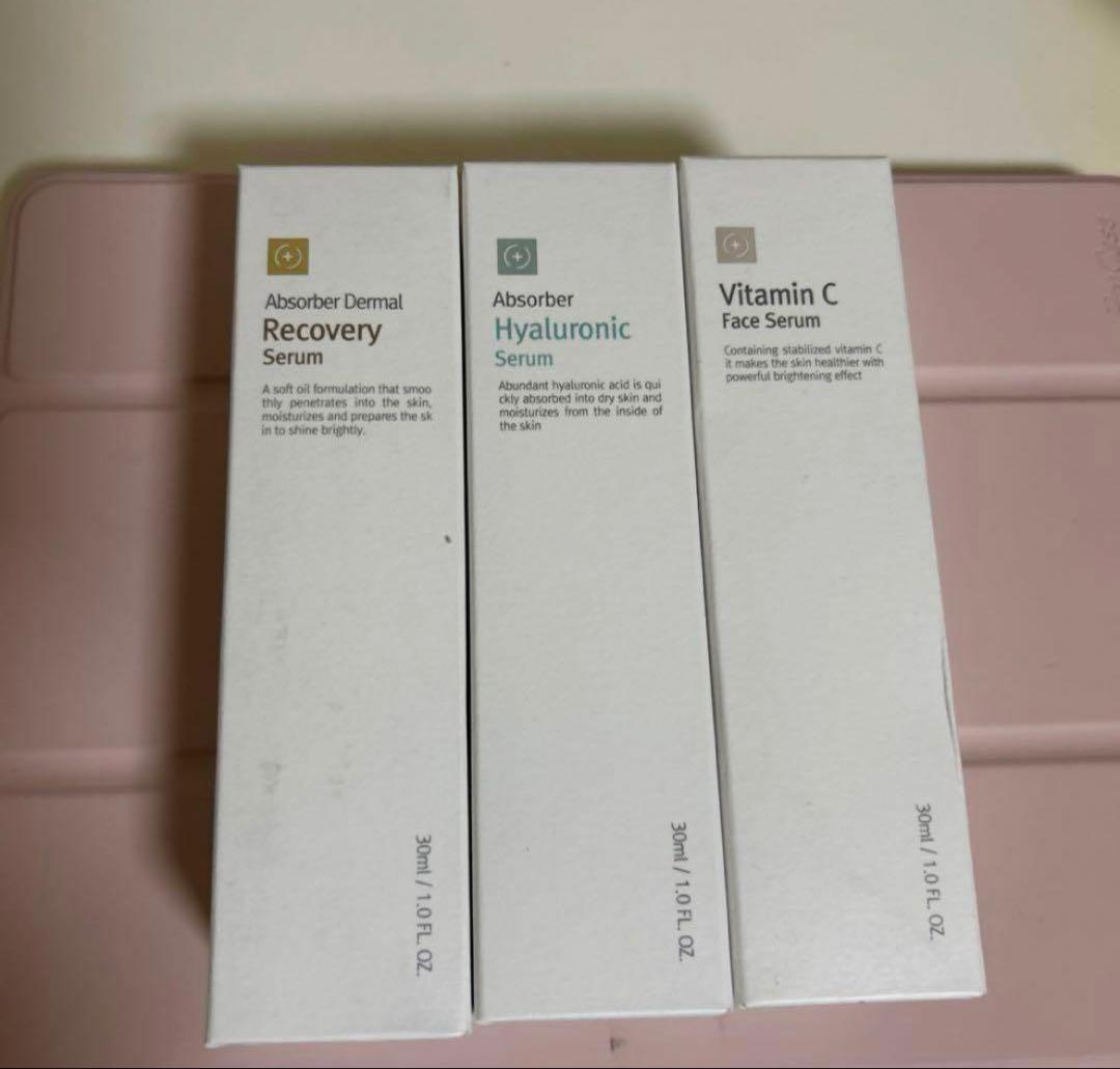 韓国大人気　なルネセルヒアルロニック、ビタミンC、マルリカバリーセラム3点セット