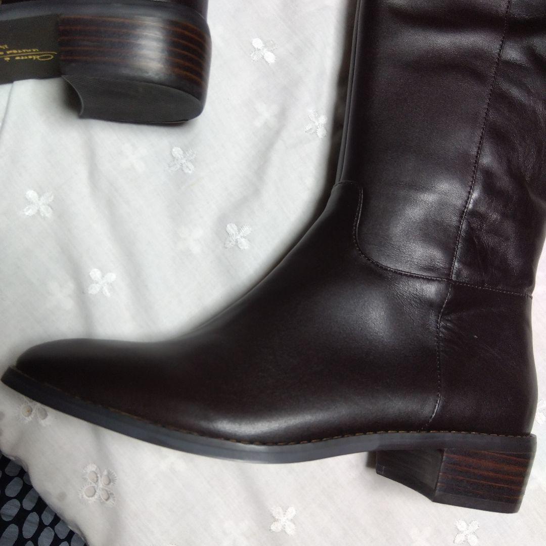 ODETTE E ODILE　ダークブラウン ロングブーツ 24cm　新品未使用