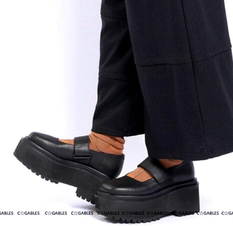 ★新品★　2024AW　gomme　ゴム　レザー　ワンストラップローファー