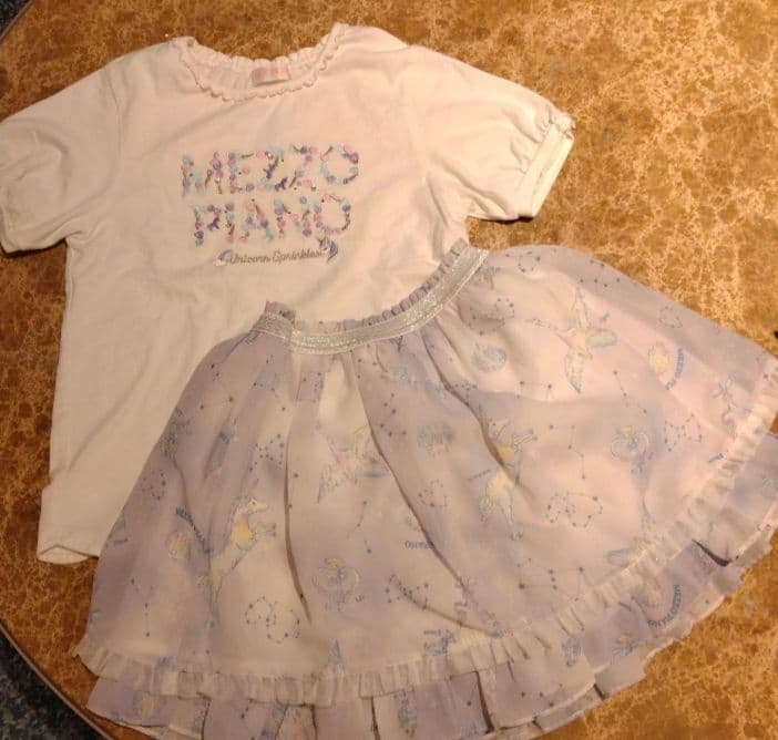 中古　メゾピアノ　トップス　スカパン　130 140