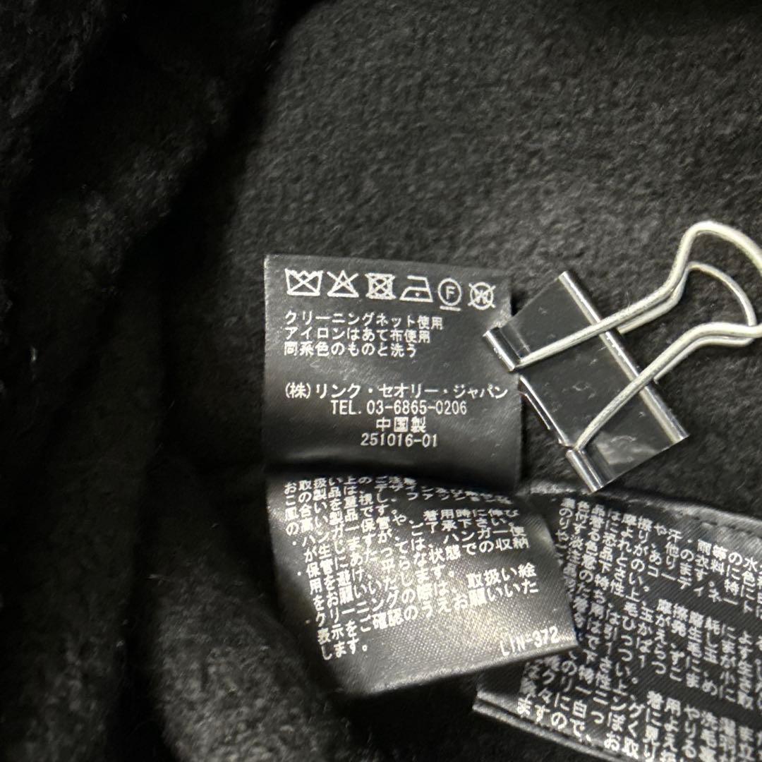 美品✨セオリー カシミヤ混 ニットロングワンピース ハイネック ブラック M