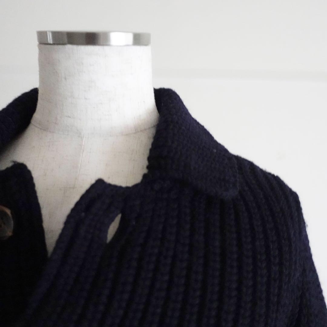 Roberto Collina ローゲージニットジャケット　ネイビー　イタリア製