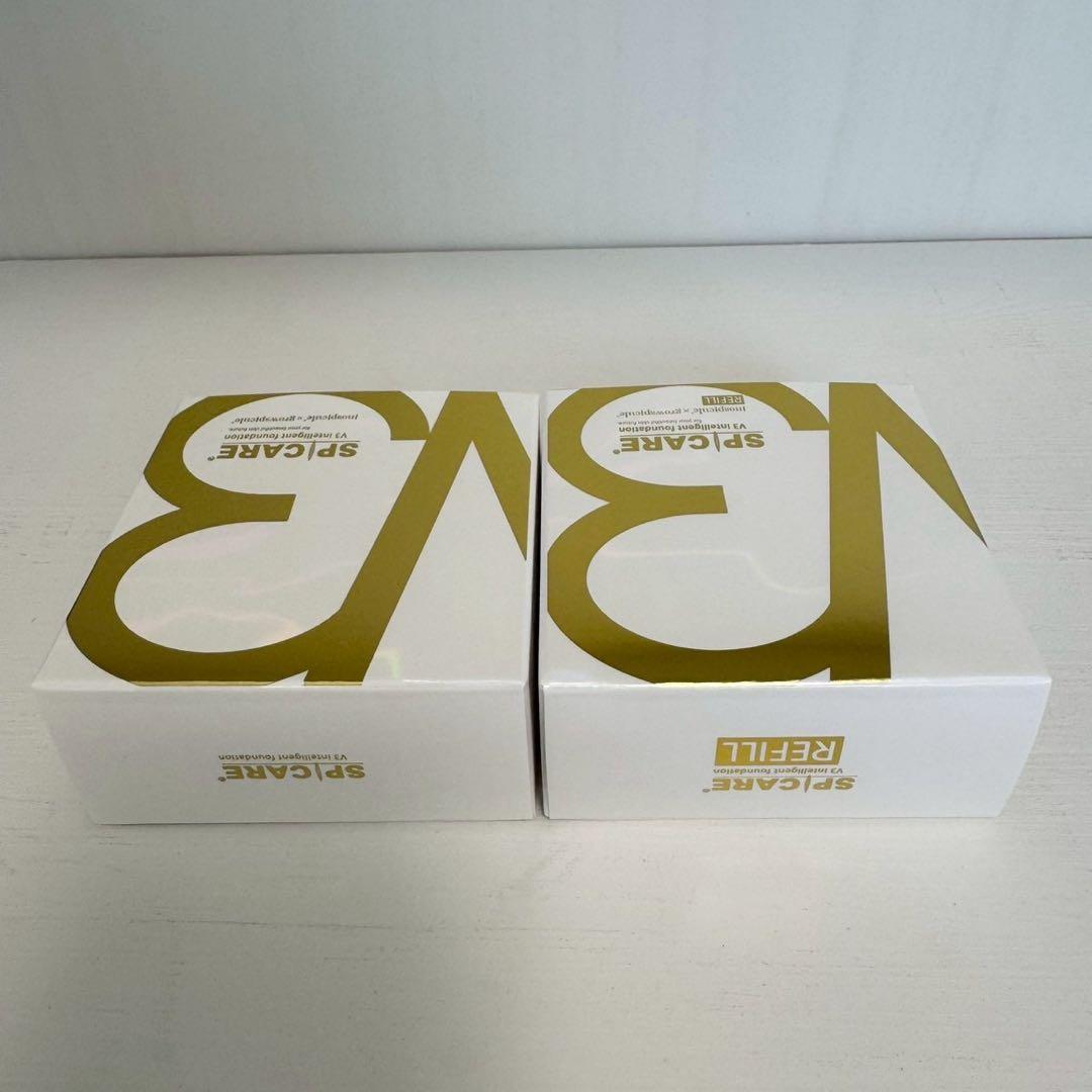 スピケアV3インテリジェントファンデーション 本体+詰替【正規品】ロット番号付き