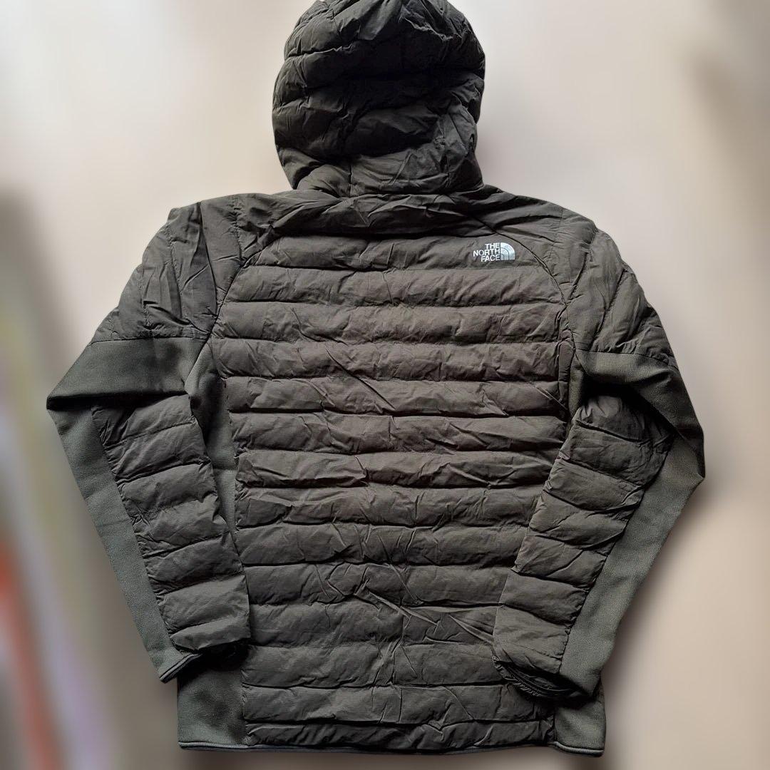 THE NORTH FACE フード付きダウンジャケット オリーブグリーン
