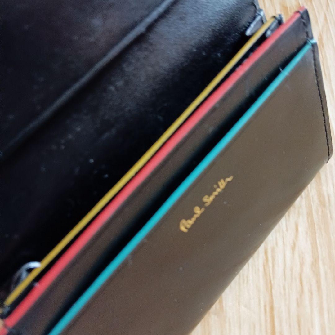 PaulSmith ポールスミス 名刺入 PSC832 黒 Sステッチタブ