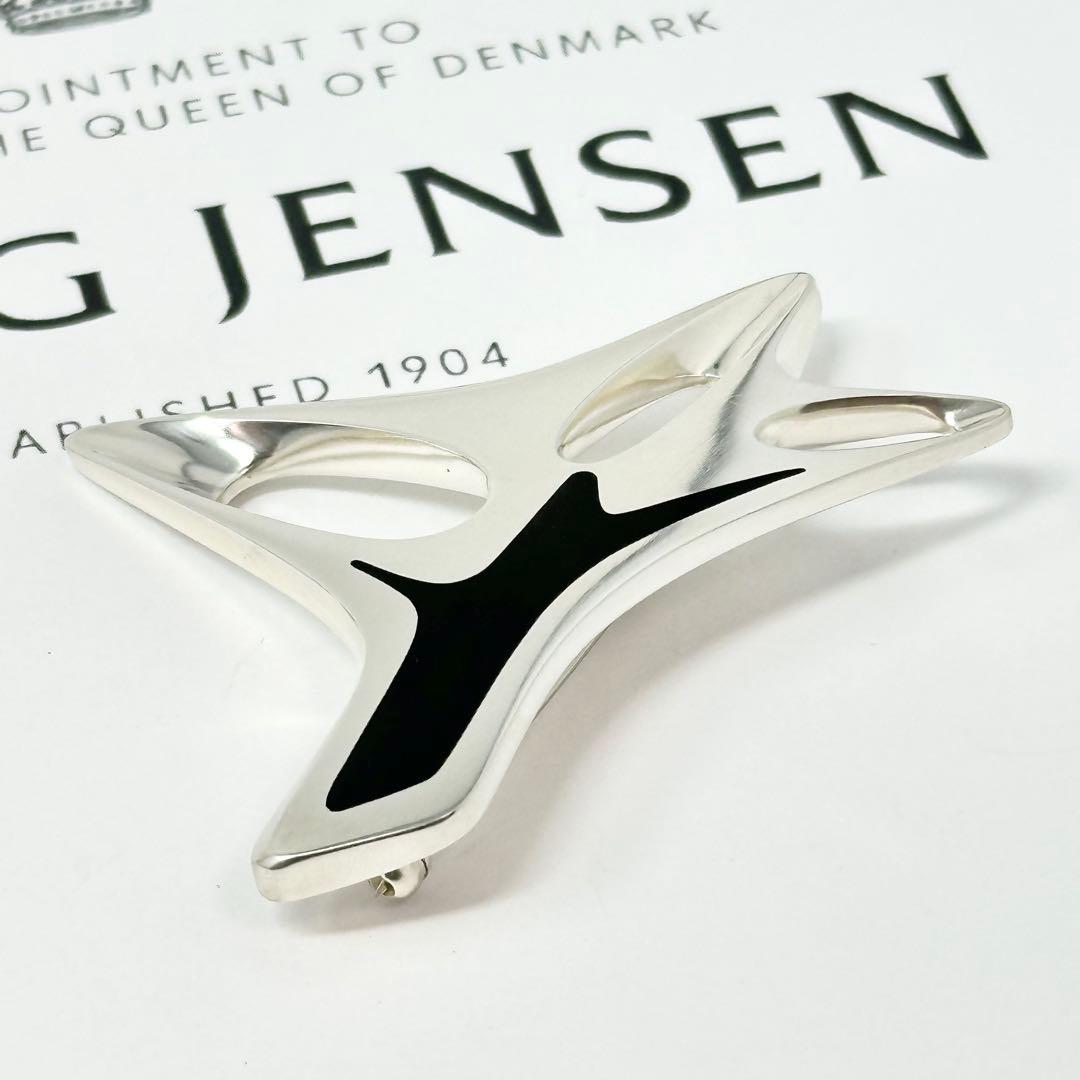   323 エナメル　シルバーブローチ　925S