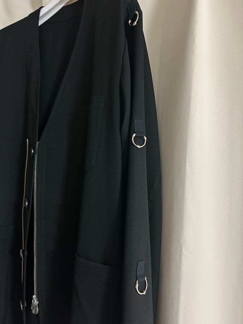 ソロイスト 20AW ノーカラードクタージャケット 46