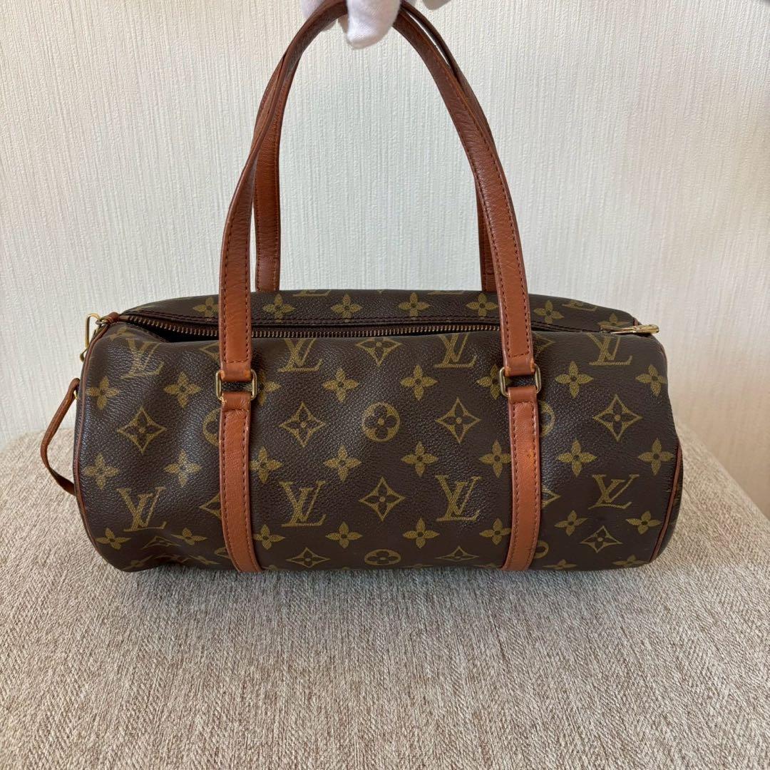 LOUIS VUITTON パピヨン 30 ハンドバッグ モノグラム ポーチ付き